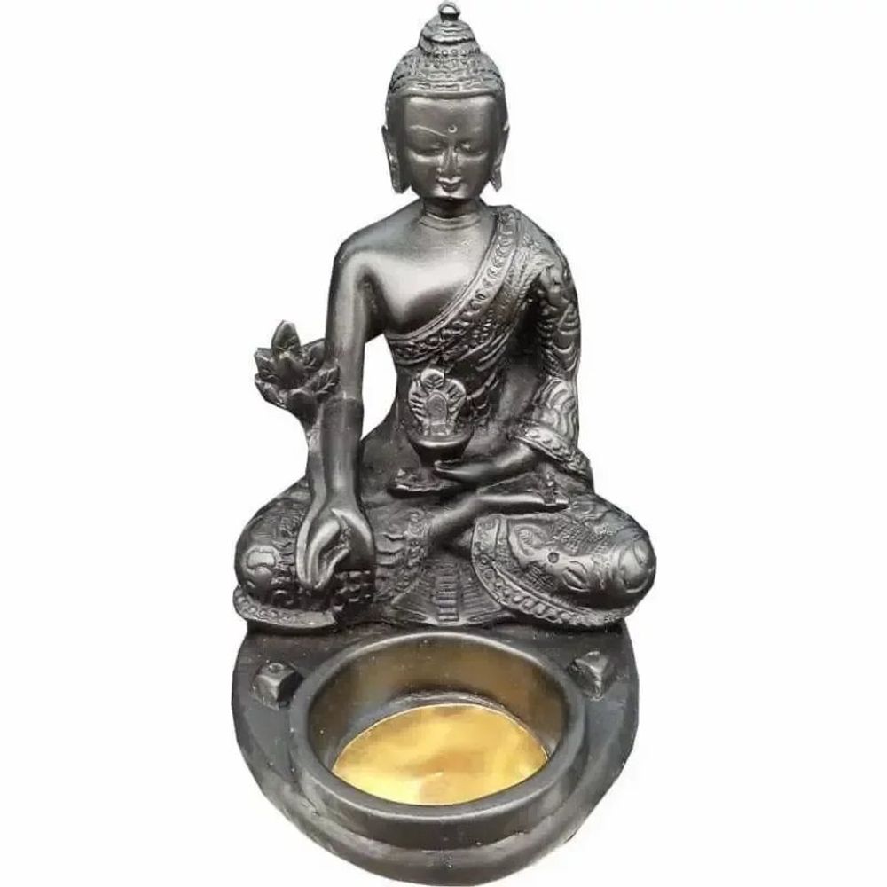 Scents - Incense holder resin Buddha candle holder 10x12x8cm - ARABESK