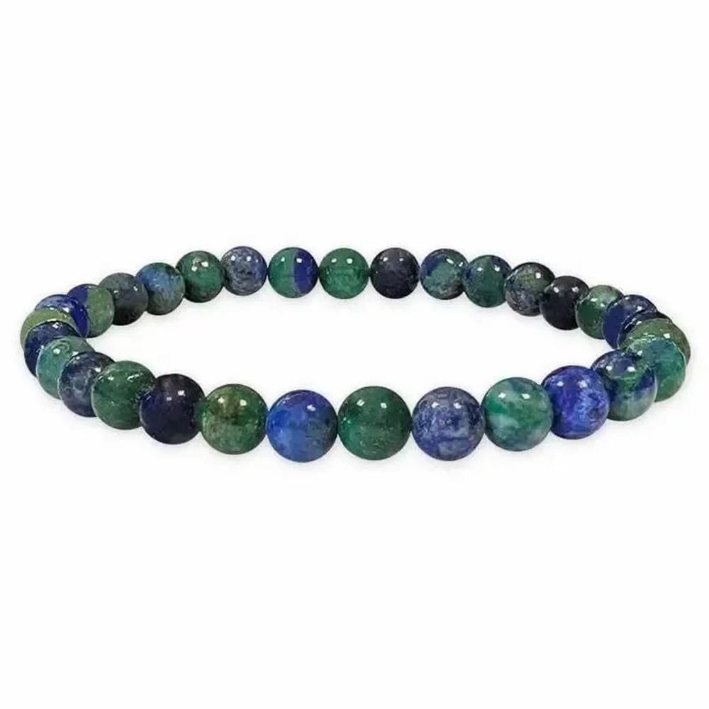 Bracelets - Bracelet Azurite & Malachite perles 6mm - ARABESK