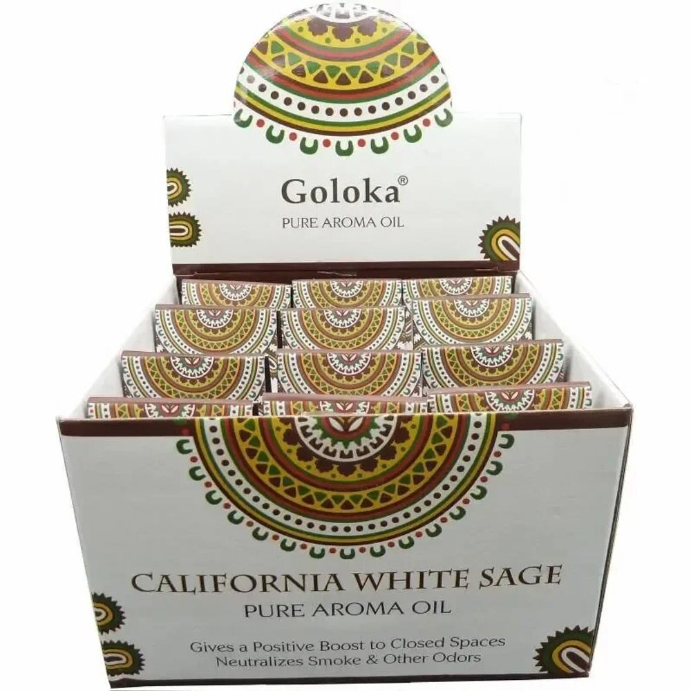 Scents - Perfmued Goloka White sage 10mL oil x 12 - ARABESK