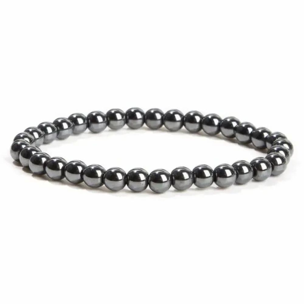 Bracelets - Hematite 6mm pearls bracelet - ARABESK