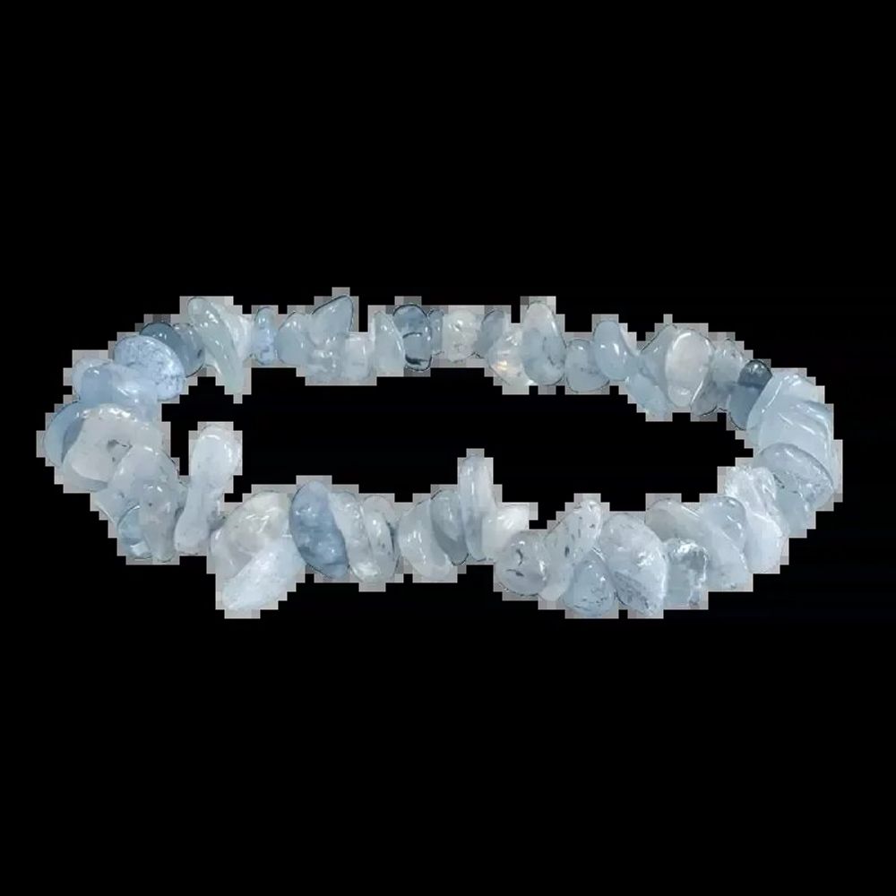 Bracelets - Aquamarine chips bracelet 5-8 mm - ARABESK