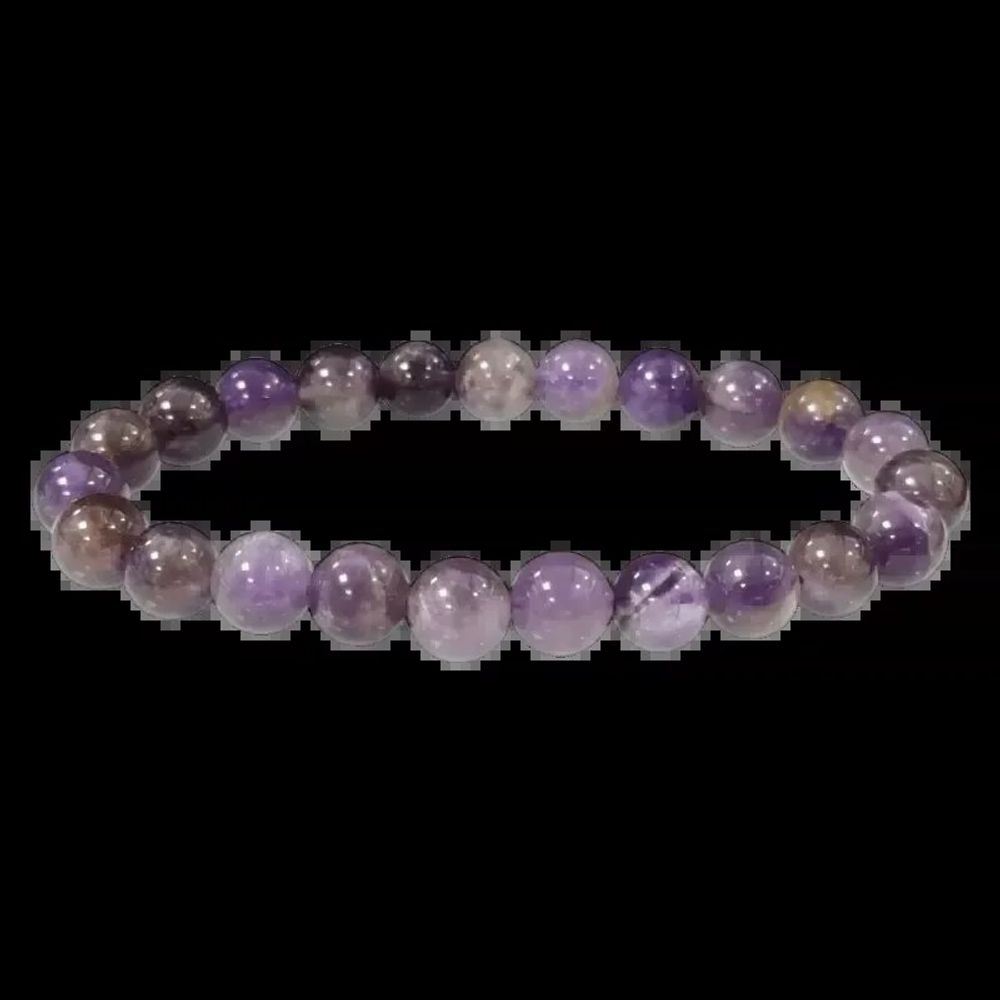 Bracelets - Amethyst bracelet beads 7.5-8.5mm - ARABESK