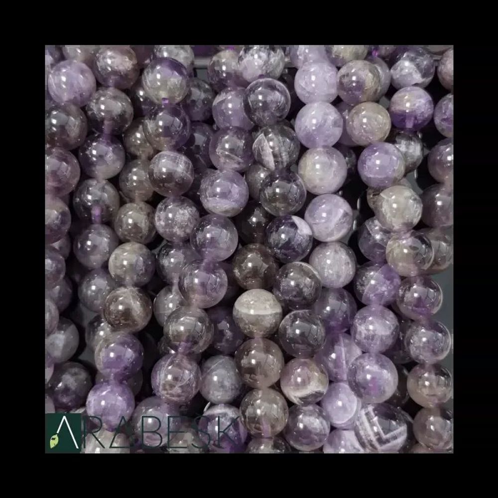 Bracelets - Amethyst bracelet beads 7.5-8.5mm - ARABESK