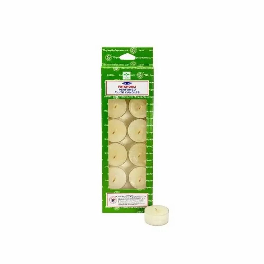 Scents - Pack of 12 perfumed tea candles Satya Patchouli - ARABESK