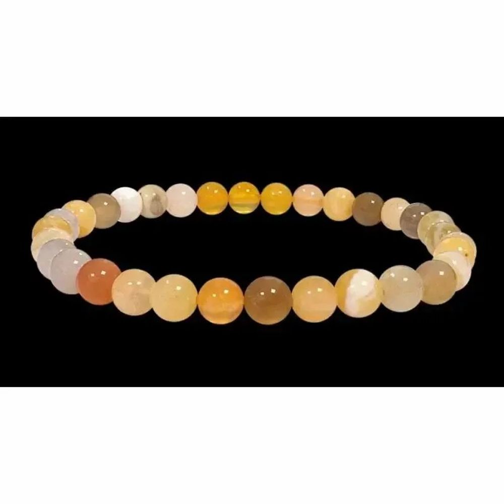 Bracelets - Agat mix A 6mm pearls bracelet - ARABESK