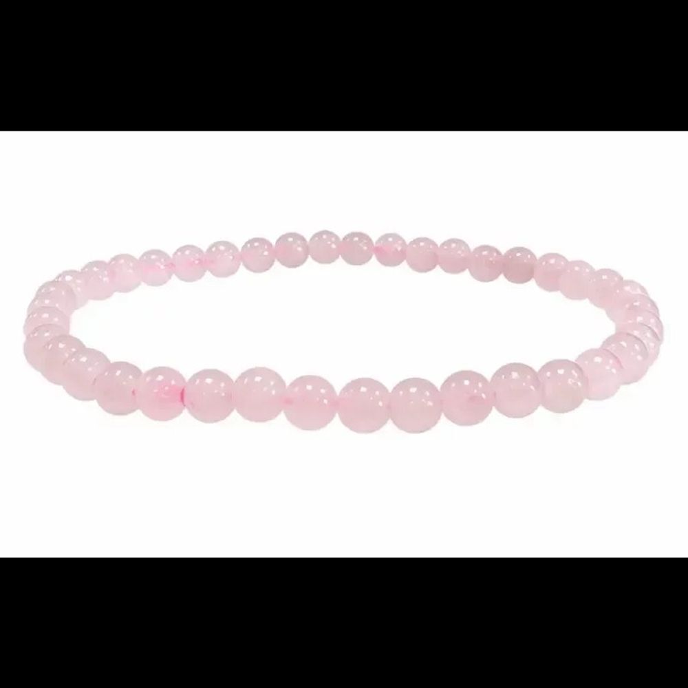 Bracelets - Rose quartz bracelet beads 4-5mm - ARABESK