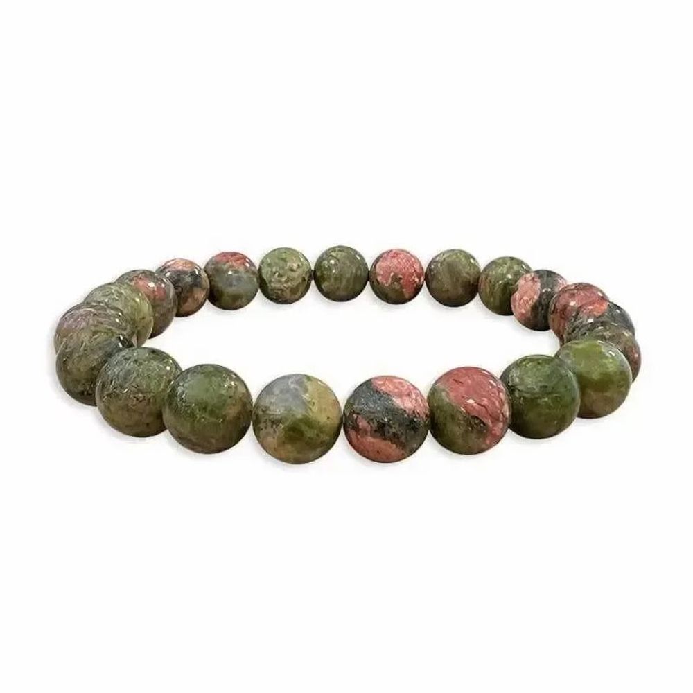 Bracelets - Bracelet Unakite perles 8mm - ARABESK
