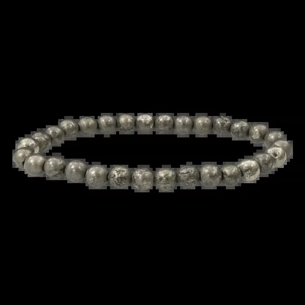 Bracelets - Pyrite bracelet beads 6mm - ARABESK