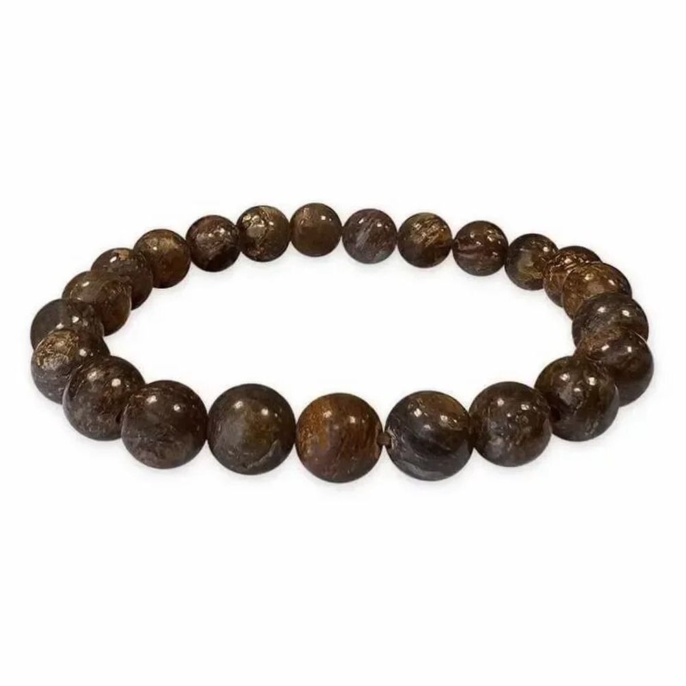 Bracelets - Moss Bronzite 8mm pearls - ARABESK