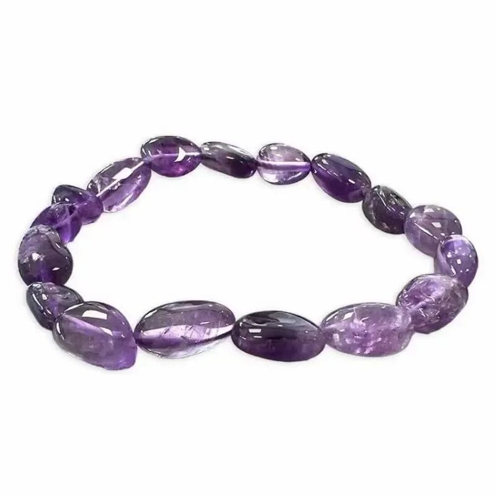 Bracelets - Amethyst bracelet AA rolled stones - ARABESK