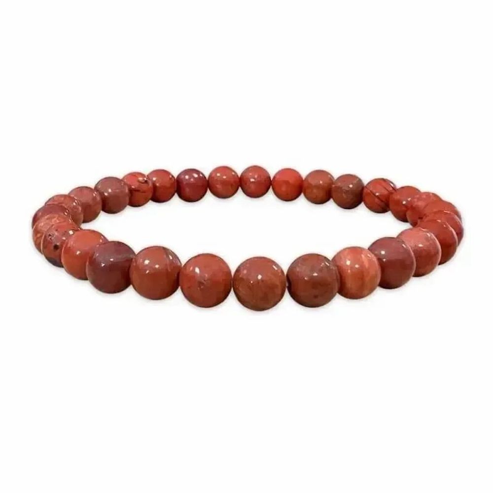 Bracelets - Bracelet Jaspe Rouge A perles 6-7mm - ARABESK