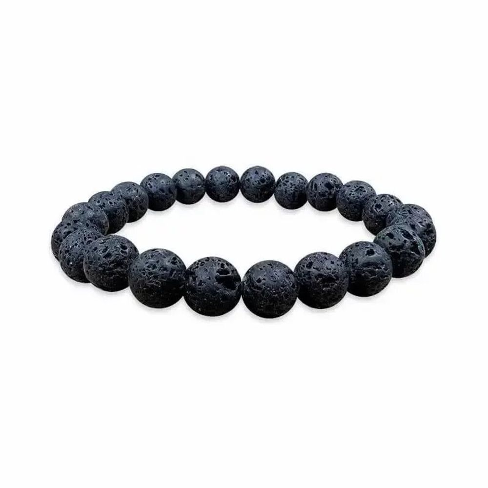 Bracelets - Bracelet pierre de lave perles 8mm - ARABESK
