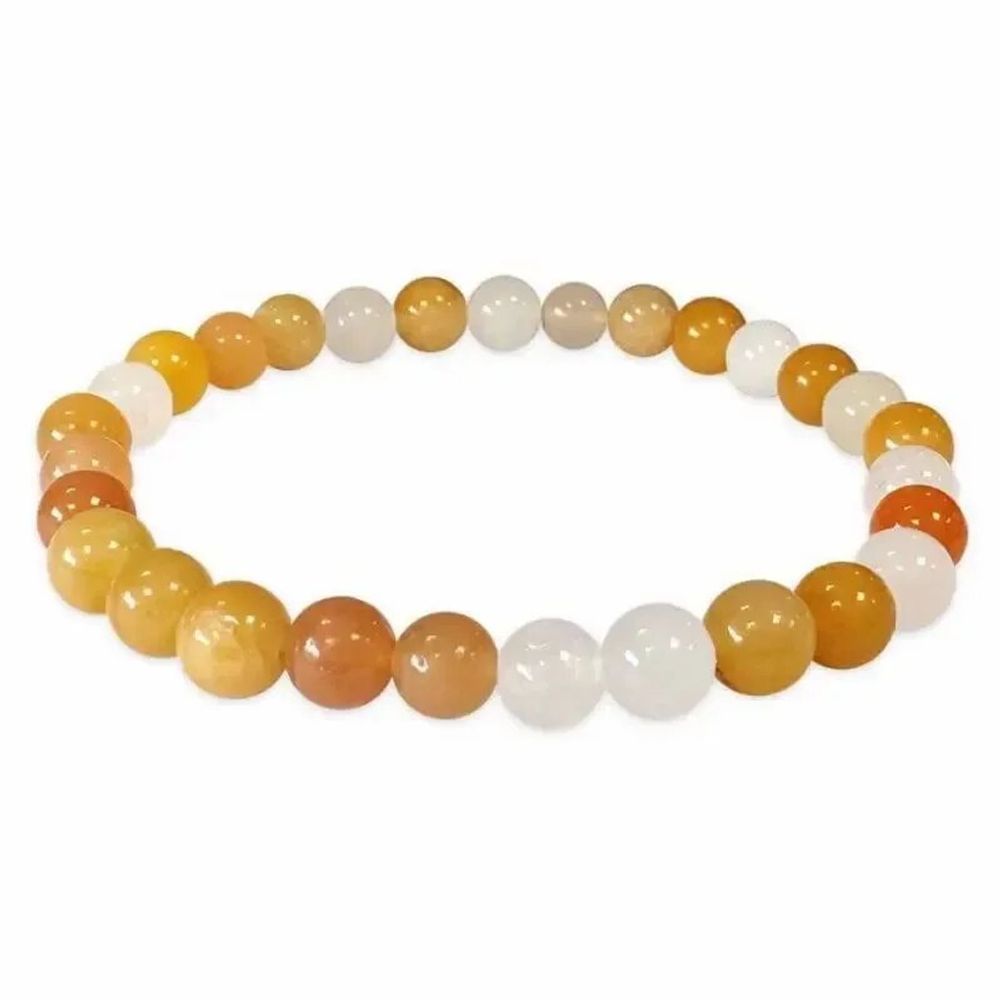 Bracelets - Jade multicolor 6mm pearls bracelet - ARABESK