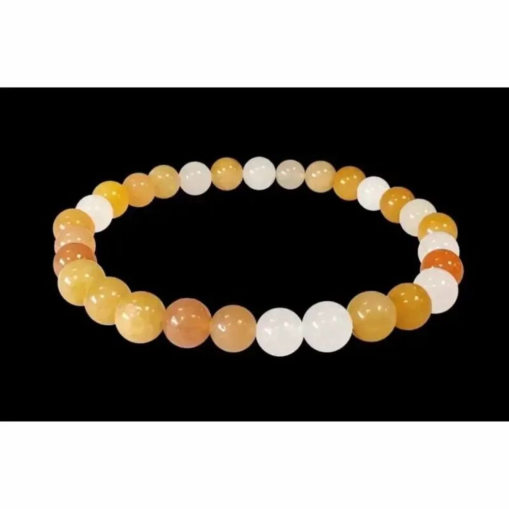 Bracelets - Jade multicolor 6mm pearls bracelet - ARABESK