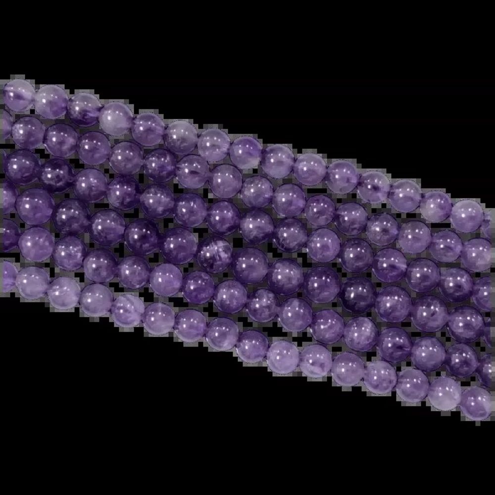 Jewelry - Amethyst A 6mm pearls on string - ARABESK
