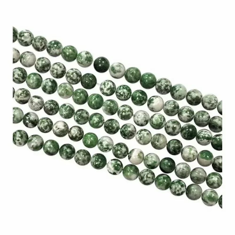 Jewelry - Green jade A 8mm pearls on string - ARABESK