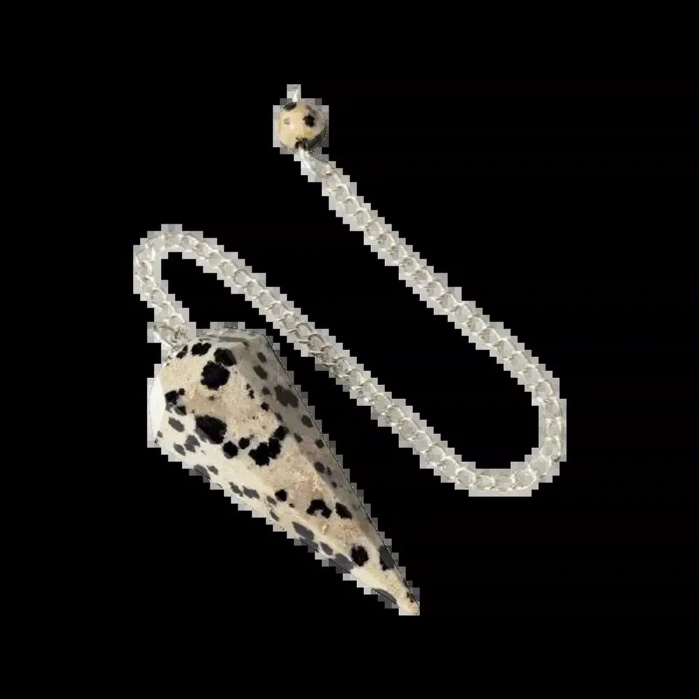 Jewelry - Dalmatian Jasper Pendulum Conical 6 Sides - ARABESK