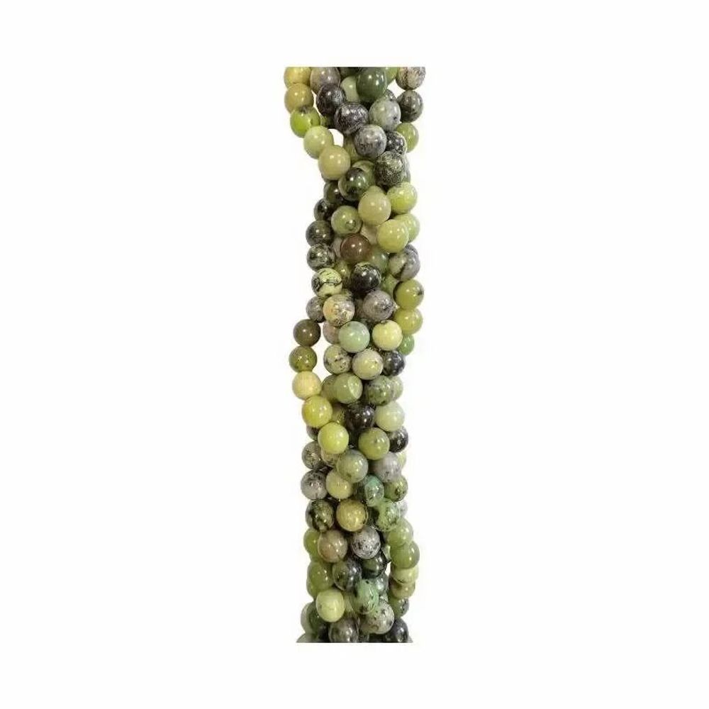 Jewelry - Lemon Chrysoprase A 6mm pearls on string - ARABESK