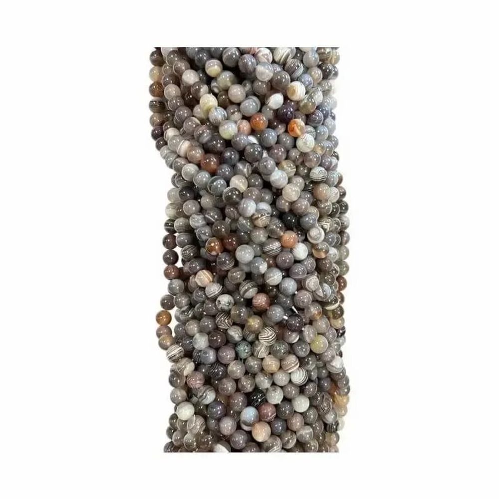 Bijoux - Agate Botswana AA perles 6mm sur fil 40cm - ARABESK