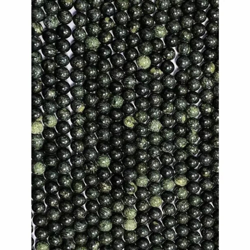 Bijoux - Serpentine Pérou perles 8mm sur fil 40cm - ARABESK