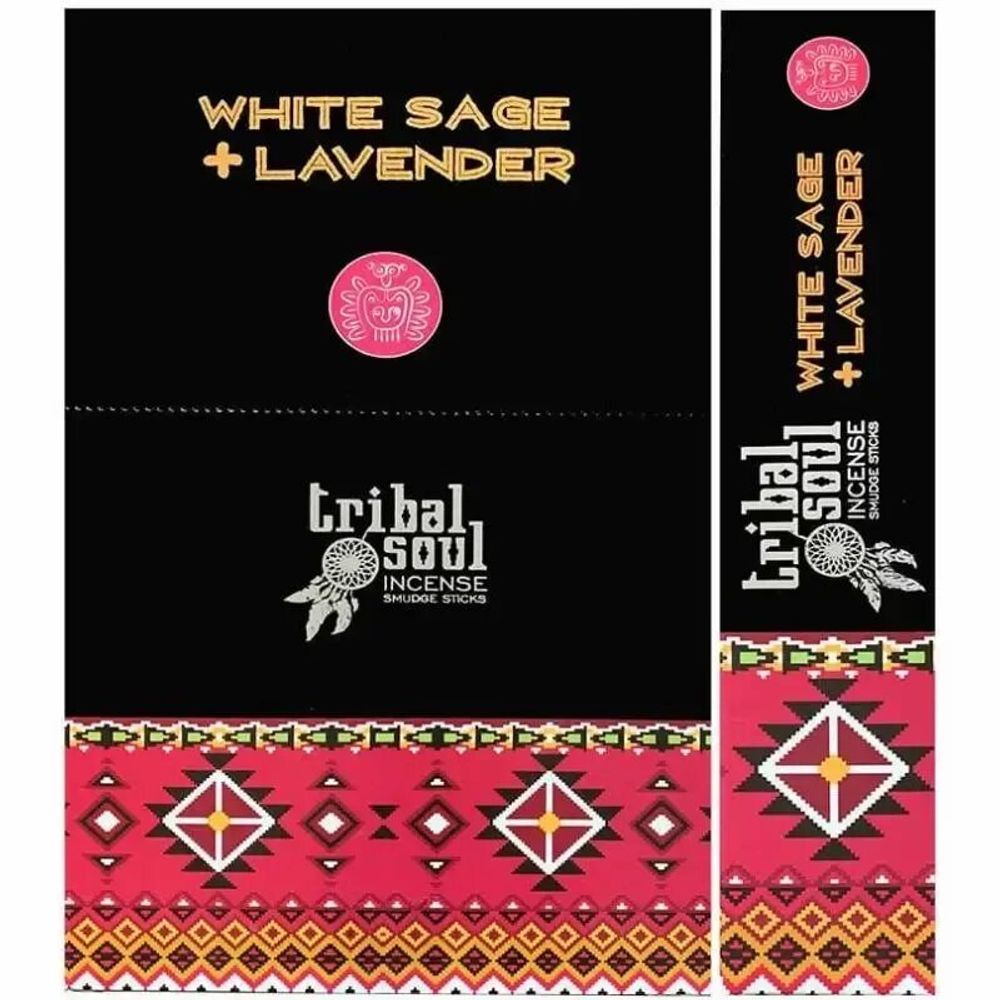 Scents - White Sage & Lavender masala Tribal Soul incense 15g - ARABESK