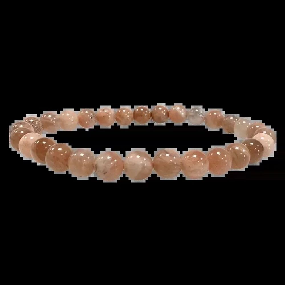 Bracelets - Multicolored Moonstone Bracelet 6mm beads - ARABESK