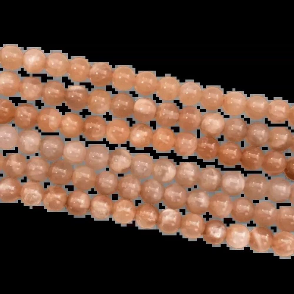 Jewelry - Sunstone beads 5.5-6.5mm on 40cm thread - ARABESK