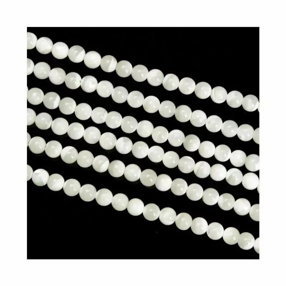 Jewelry - Mother-of-pearl A 6mm pearls on string - ARABESK