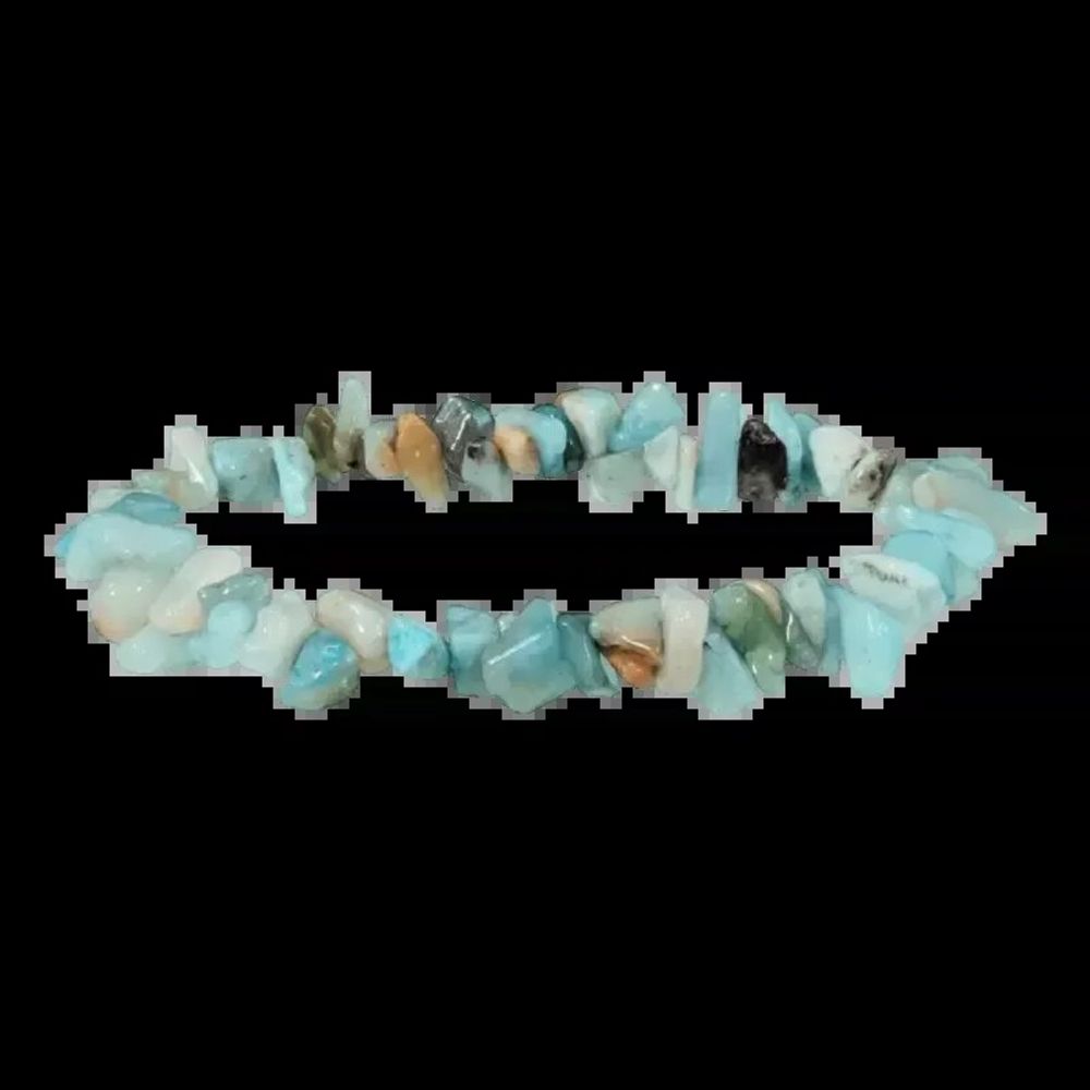 Bracelets - Peru Amazonite AB chips bracelet 18cm - ARABESK