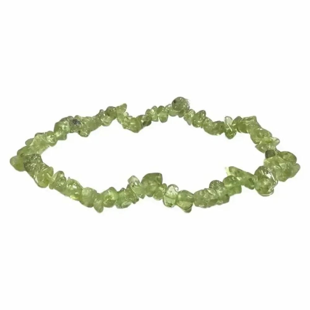 Bracelets - Peridot A+ chips bracelet 18cm - ARABESK