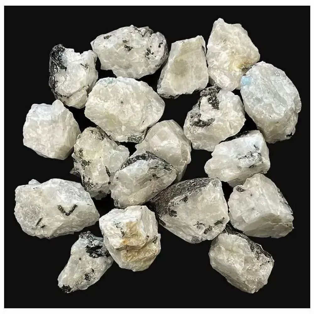 Bijoux - Pierre de Lune blanche Péristérite brute 500g - ARABESK