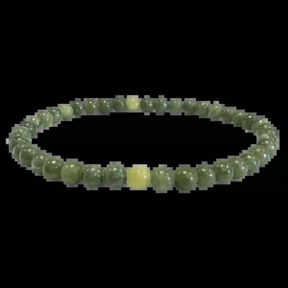 Bracelets - Jade Nephrite A 4mm pearls bracelet - ARABESK
