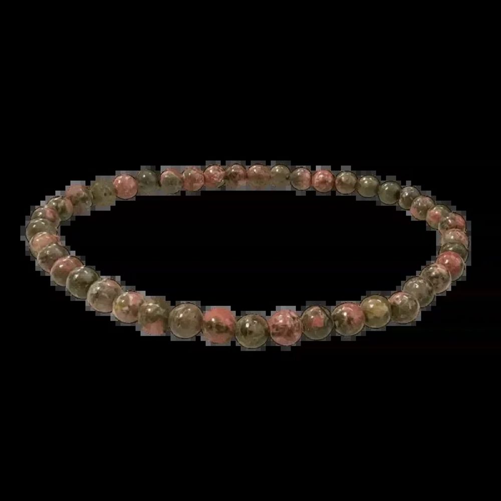 Bracelets - Bracelet Unakite perles 4mm - ARABESK