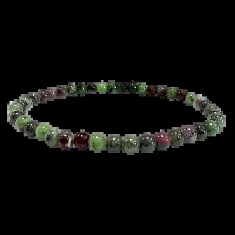 Bracelets - Bracelet Rubis Zoïsite A perles 4mm - ARABESK
