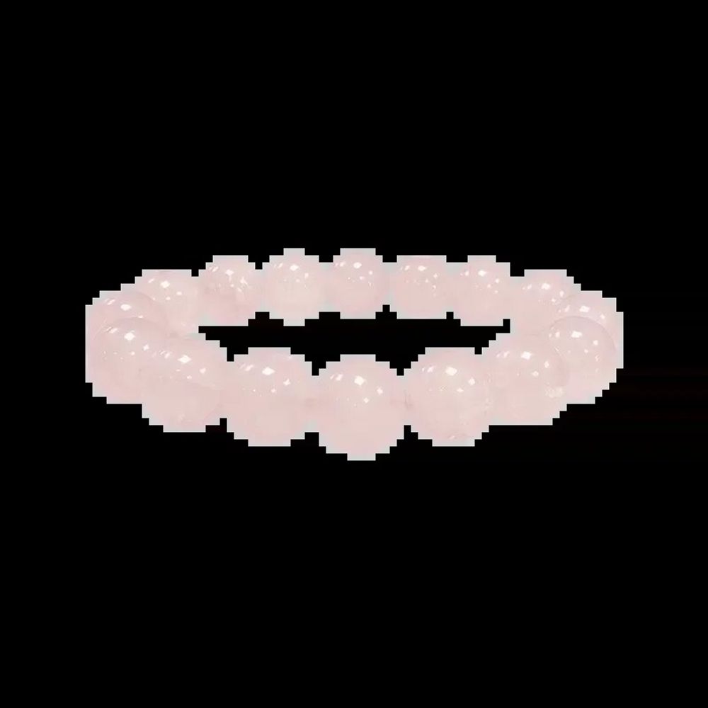Bracelets - Rose quartz A 12mm pearls brace - ARABESK