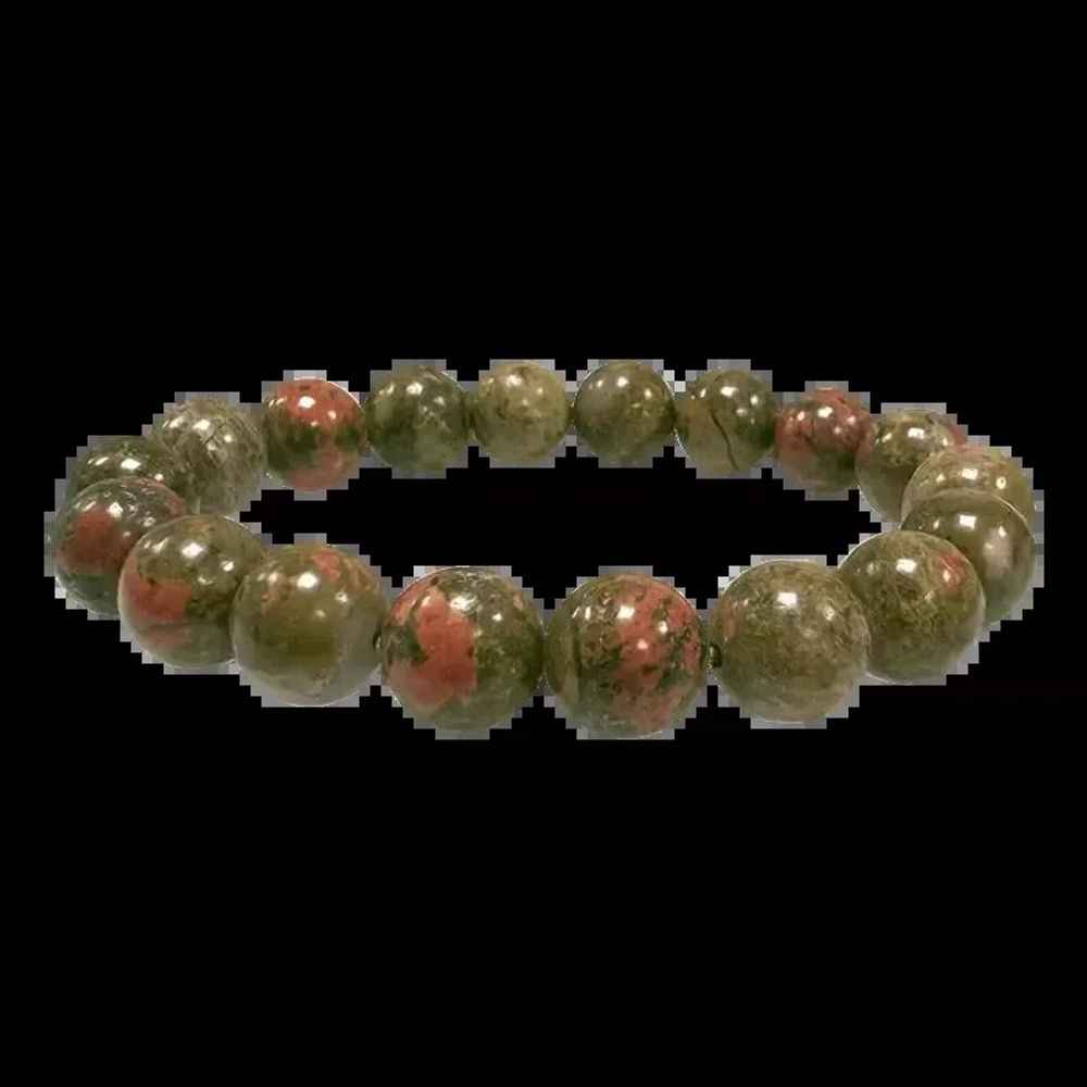 Bracelets - Bracelet Unakite perles 10mm - ARABESK