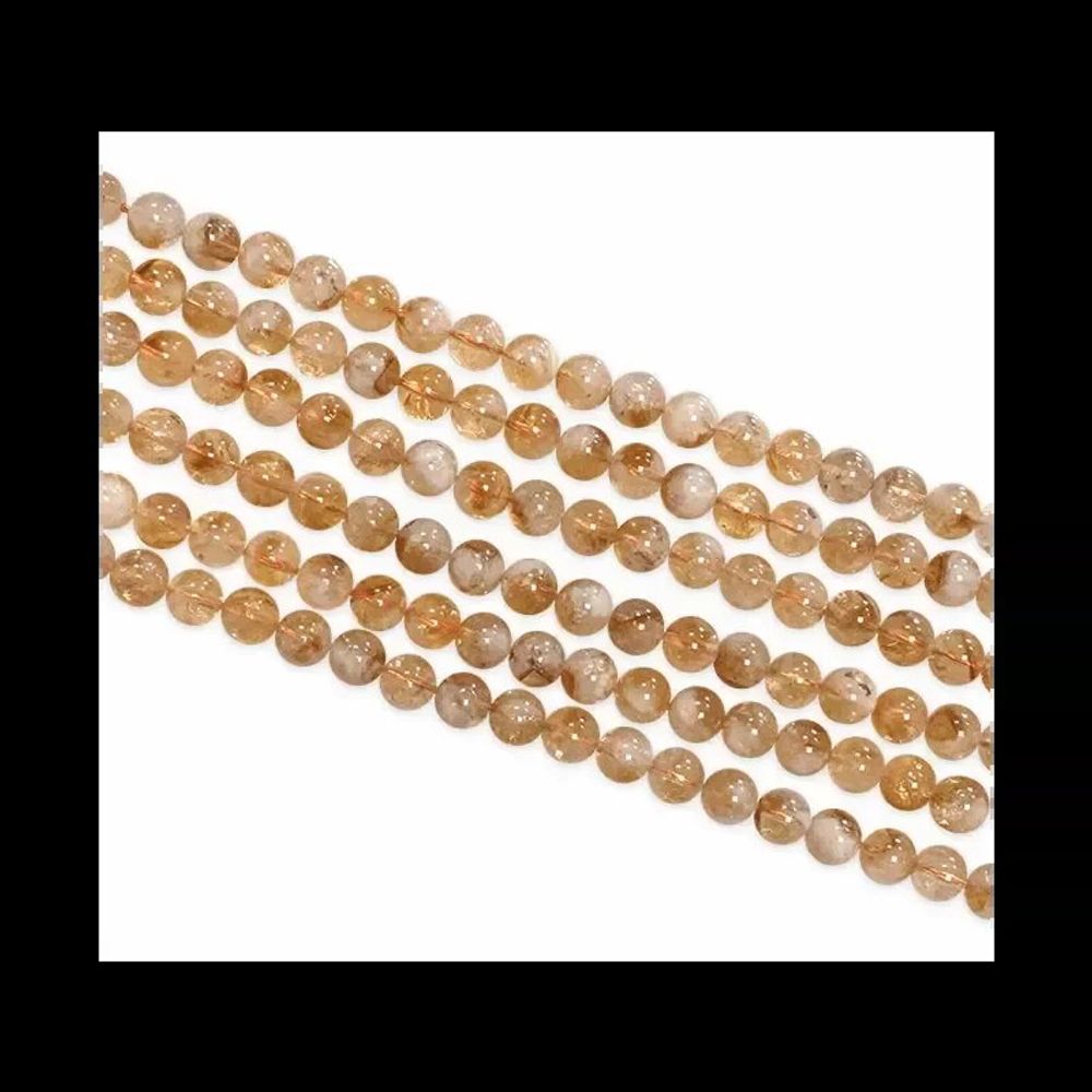 Jewelry - Heated Citrine A pearls 8-9mm on a 40cm thread - ARABESK