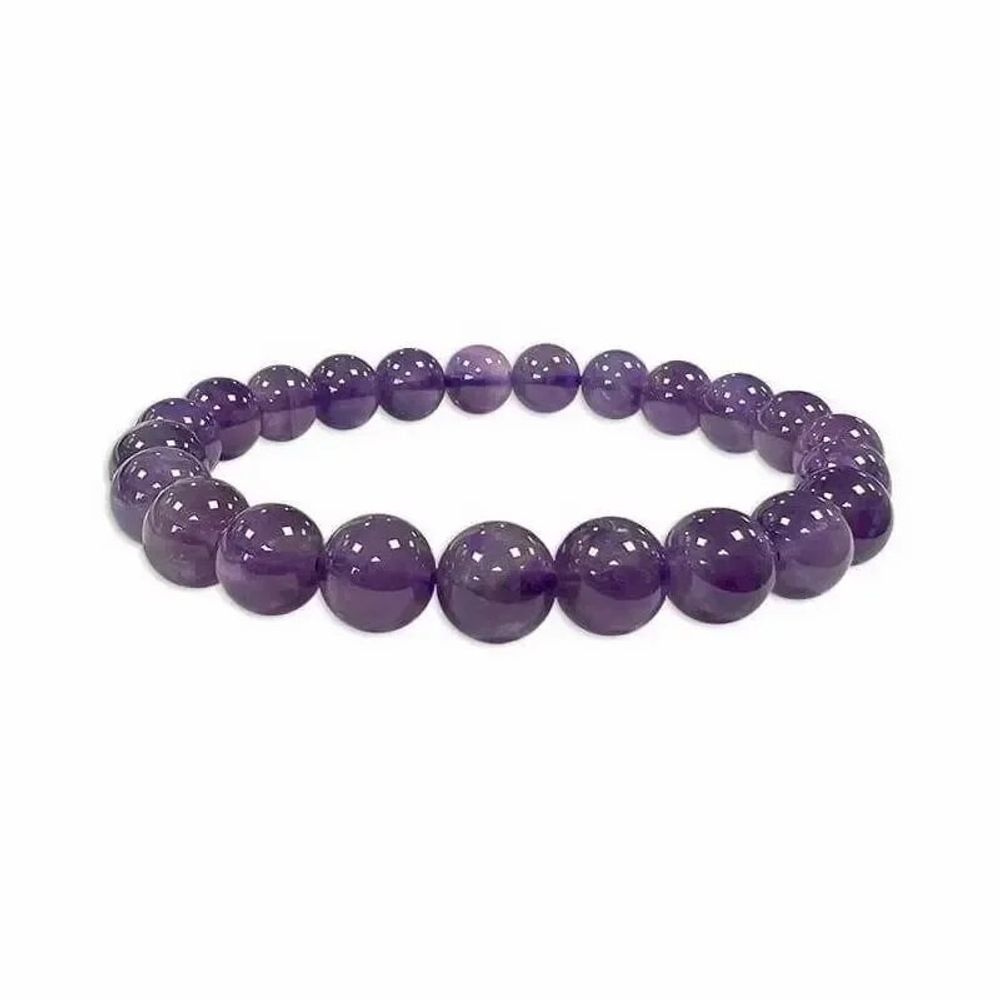Bracelets - Amethyst bracelet AA beads 8-9mm - ARABESK