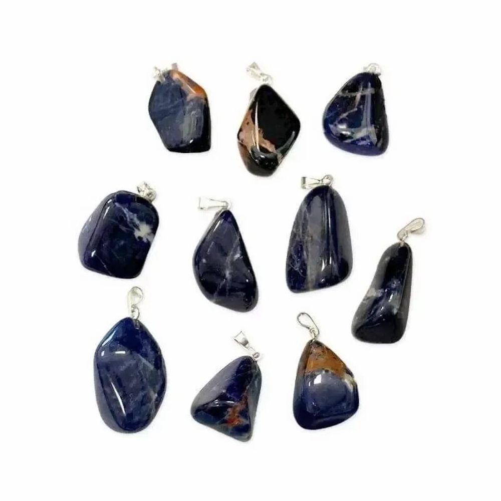 Bijoux - Pendentif pierre roulée Sodalite A x10 - ARABESK