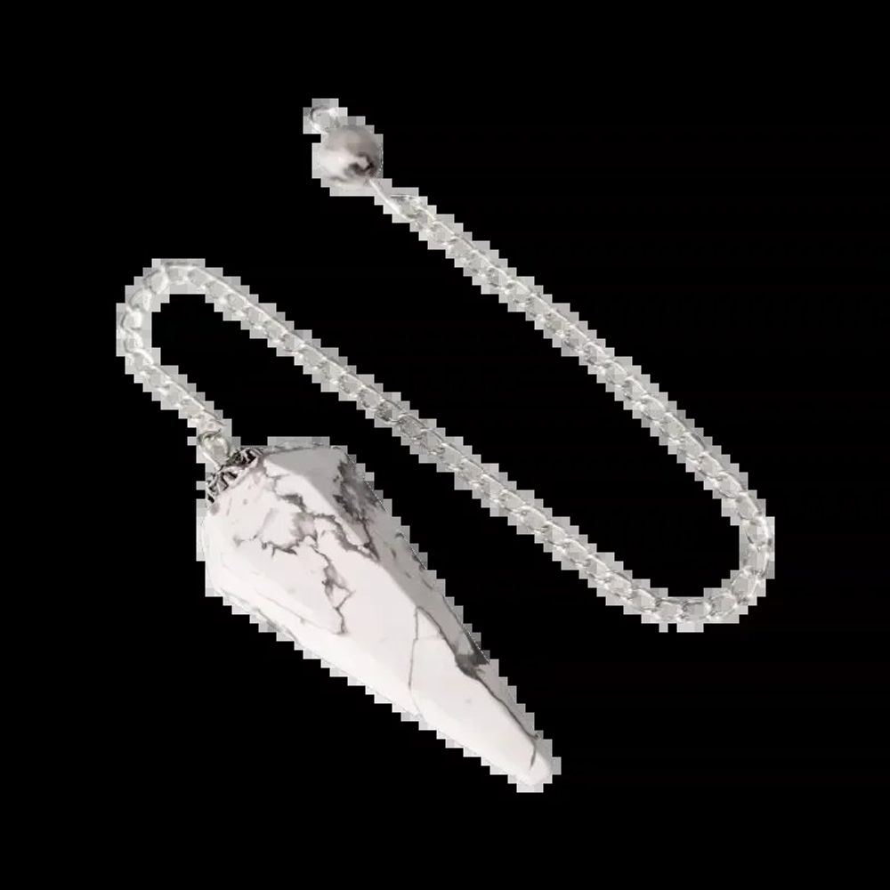 Jewelry - 6-sided Conical Howlite Pendulum - ARABESK