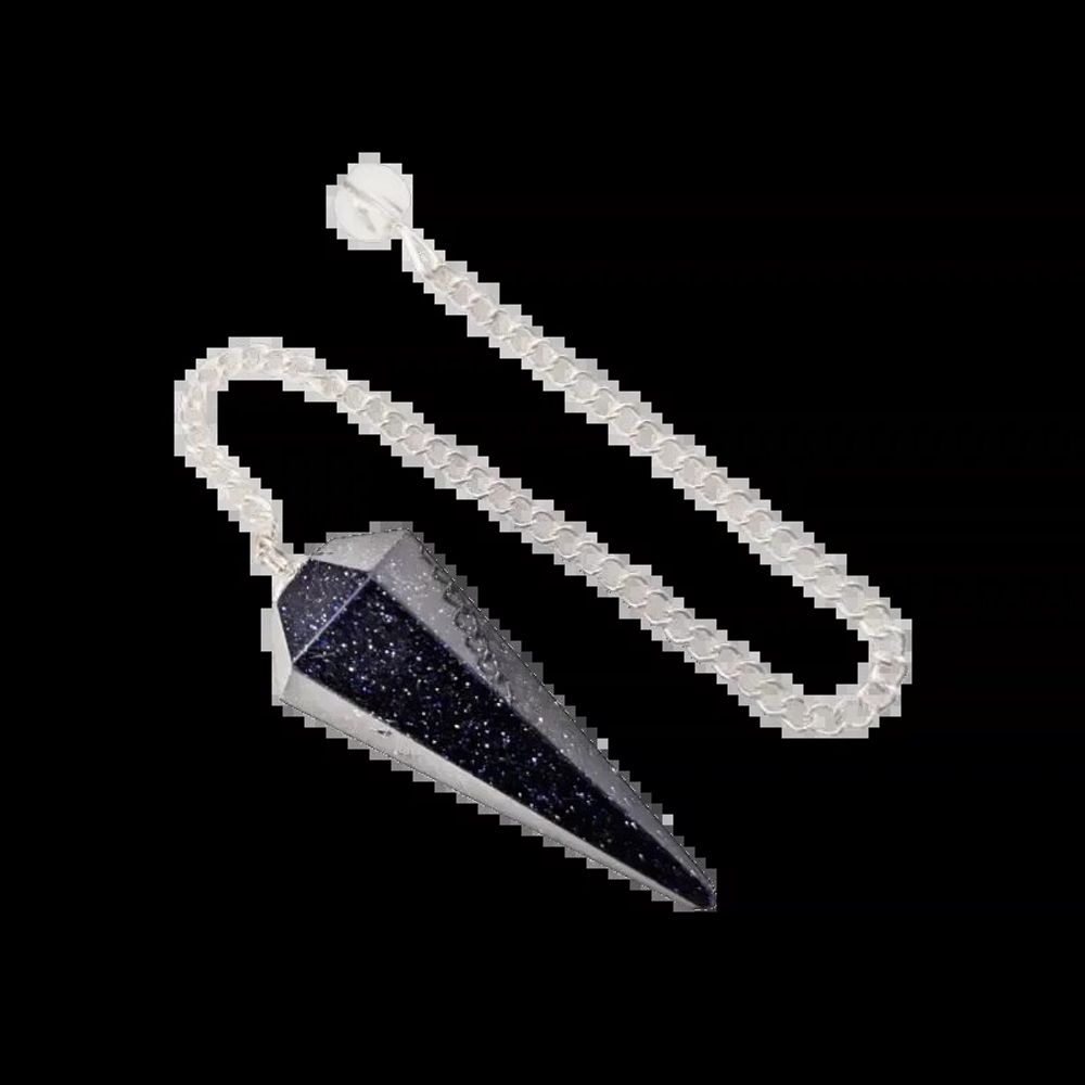Jewelry - Conical pendulum in Goldstone 6 faces - ARABESK
