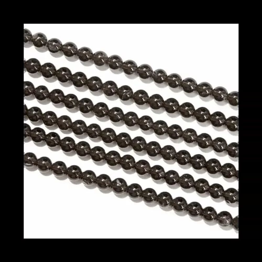 Jewelry - Rock crystal smoked A 6mm pearls on string - ARABESK