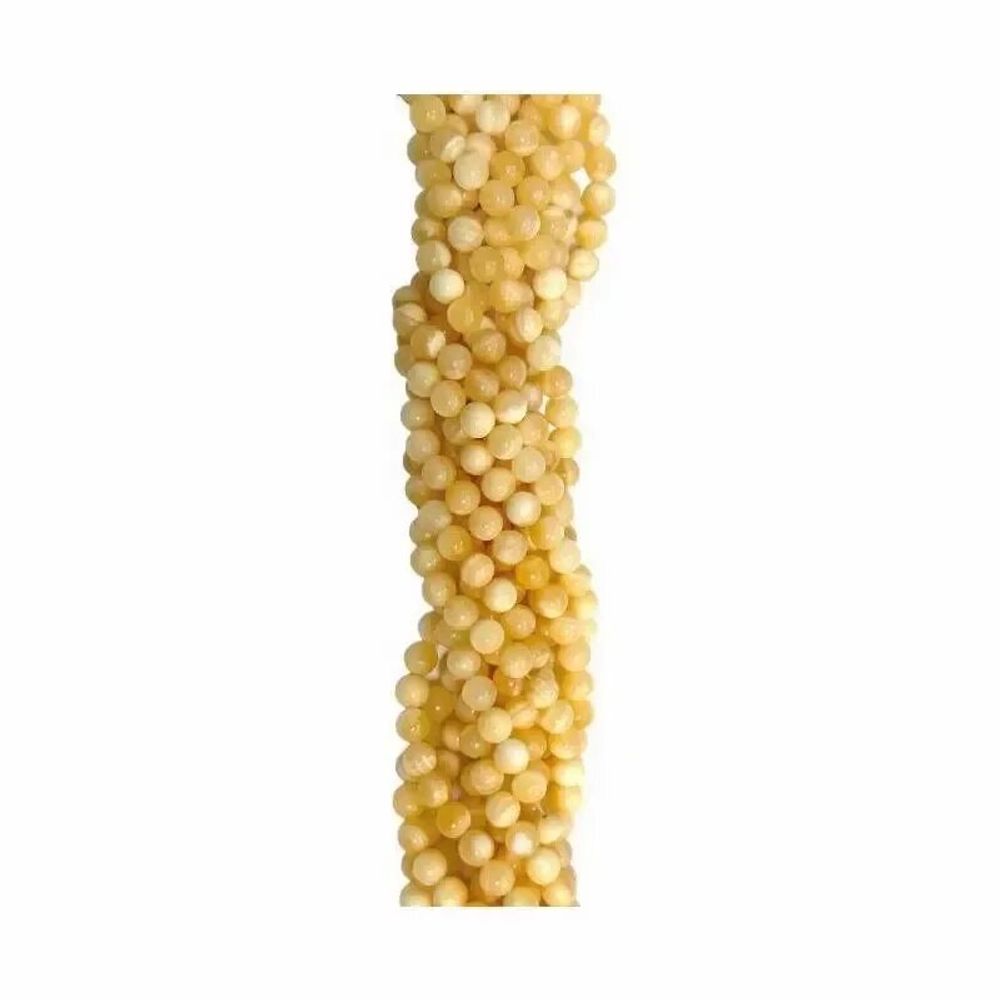 Jewelry - Orange Calcite A 6mm pearls on string - ARABESK