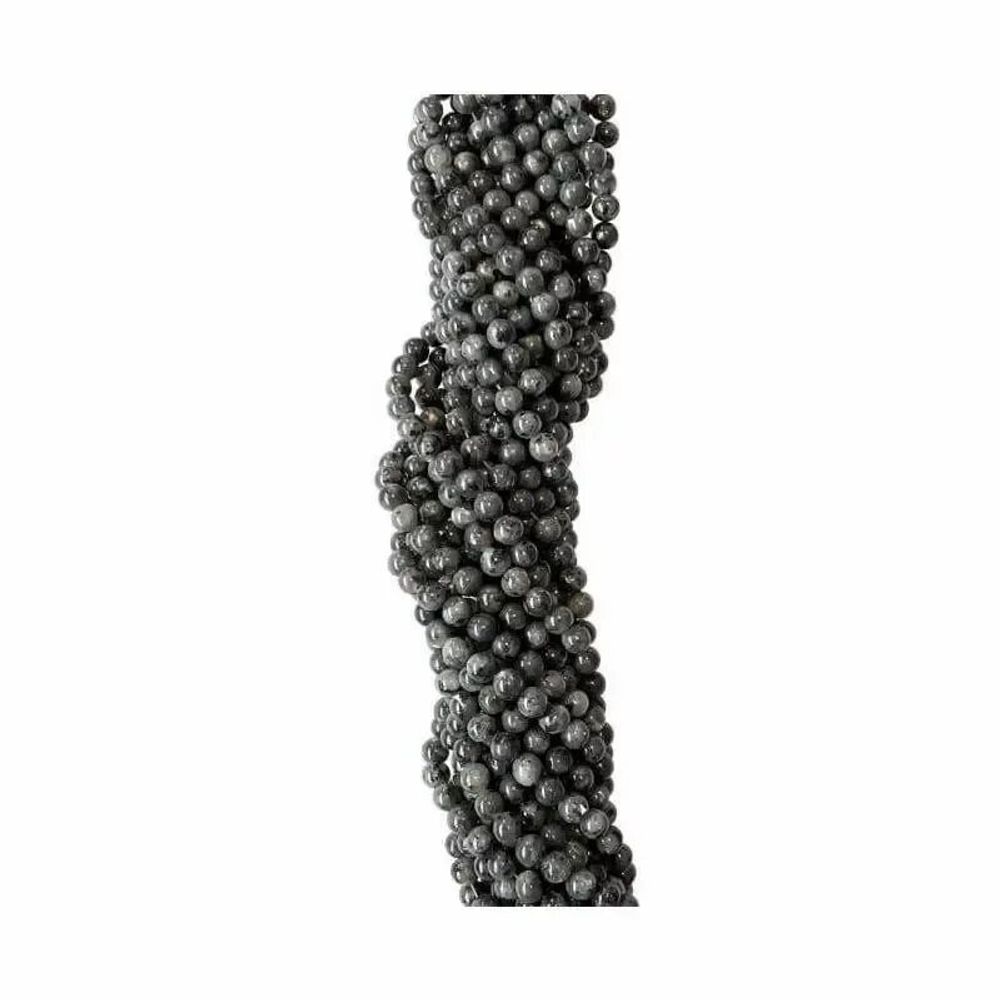 Jewelry - Larvikite 6mm pearls on string - ARABESK