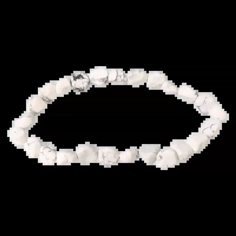 Bracelets - Howlite A tumbled stones bracelet - ARABESK