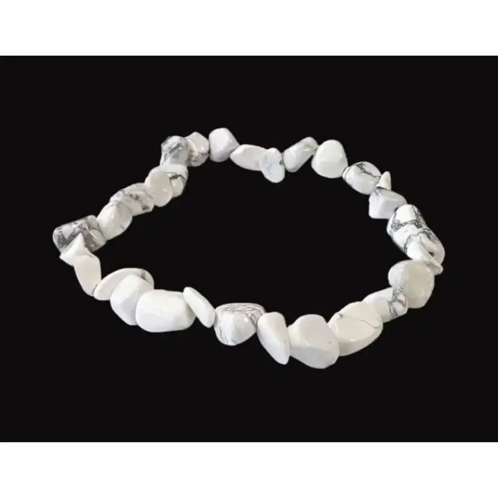 Bracelets - Howlite A tumbled stones bracelet - ARABESK
