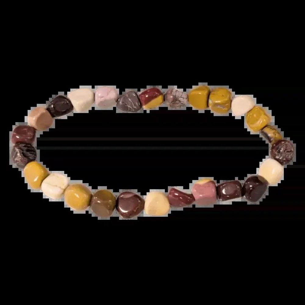 Bracelets - Jaspe Mokaite A tumbled stones bracelet - ARABESK