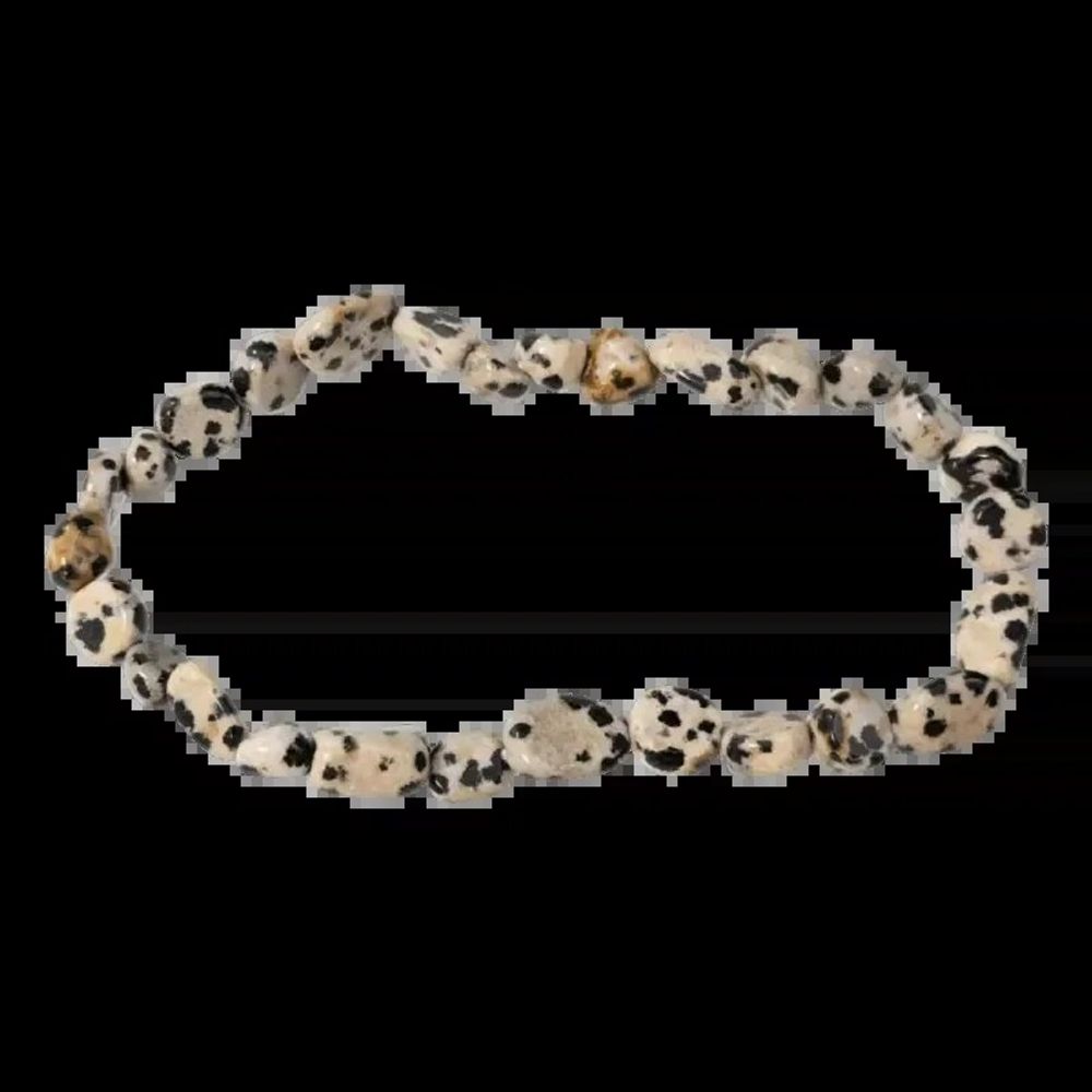 Bracelets - Bracelet Jaspe Dalmatien A pierres roulées - ARABESK