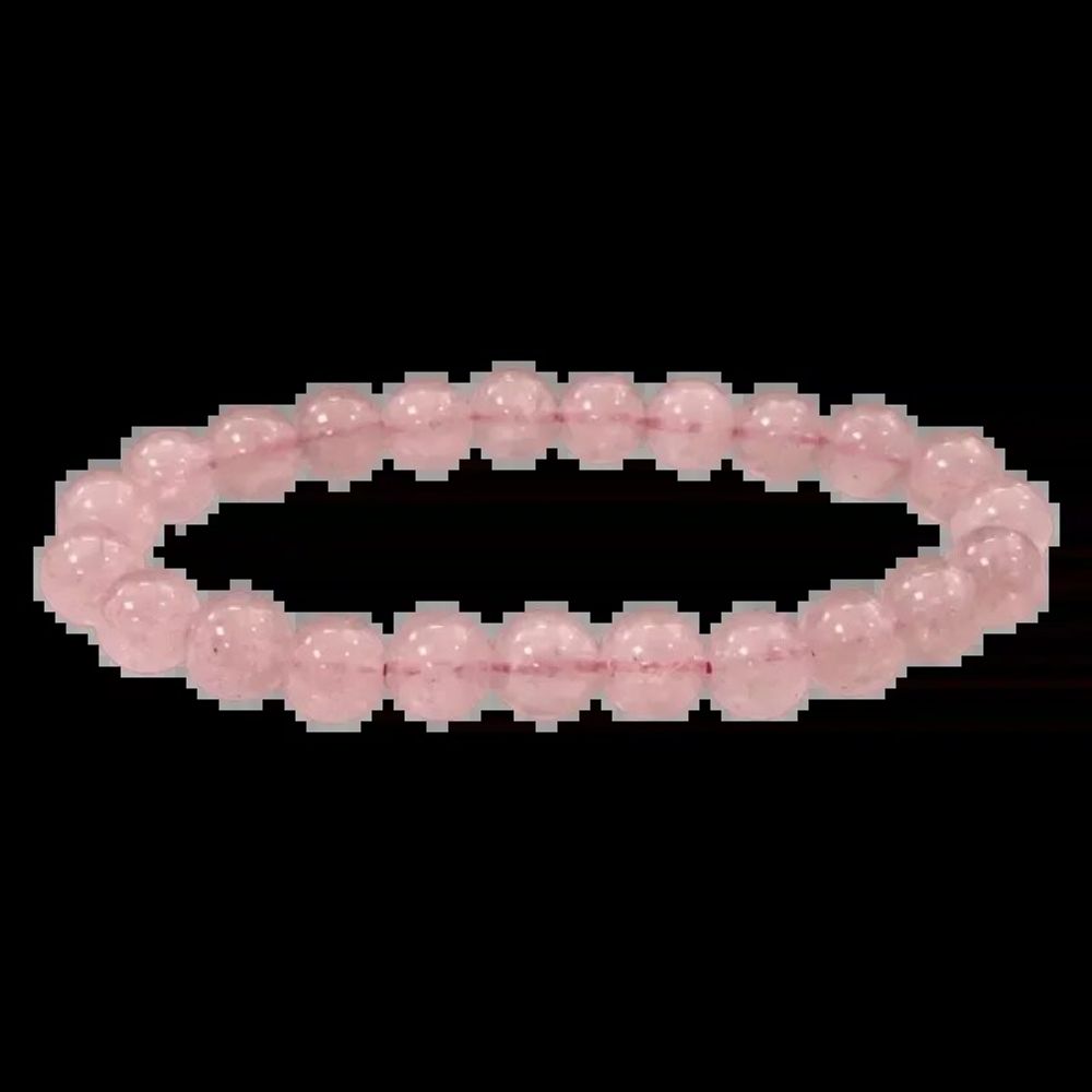 Bracelets - Bracelet Quartz Fraise Hematoide A perles 8mm - ARABESK