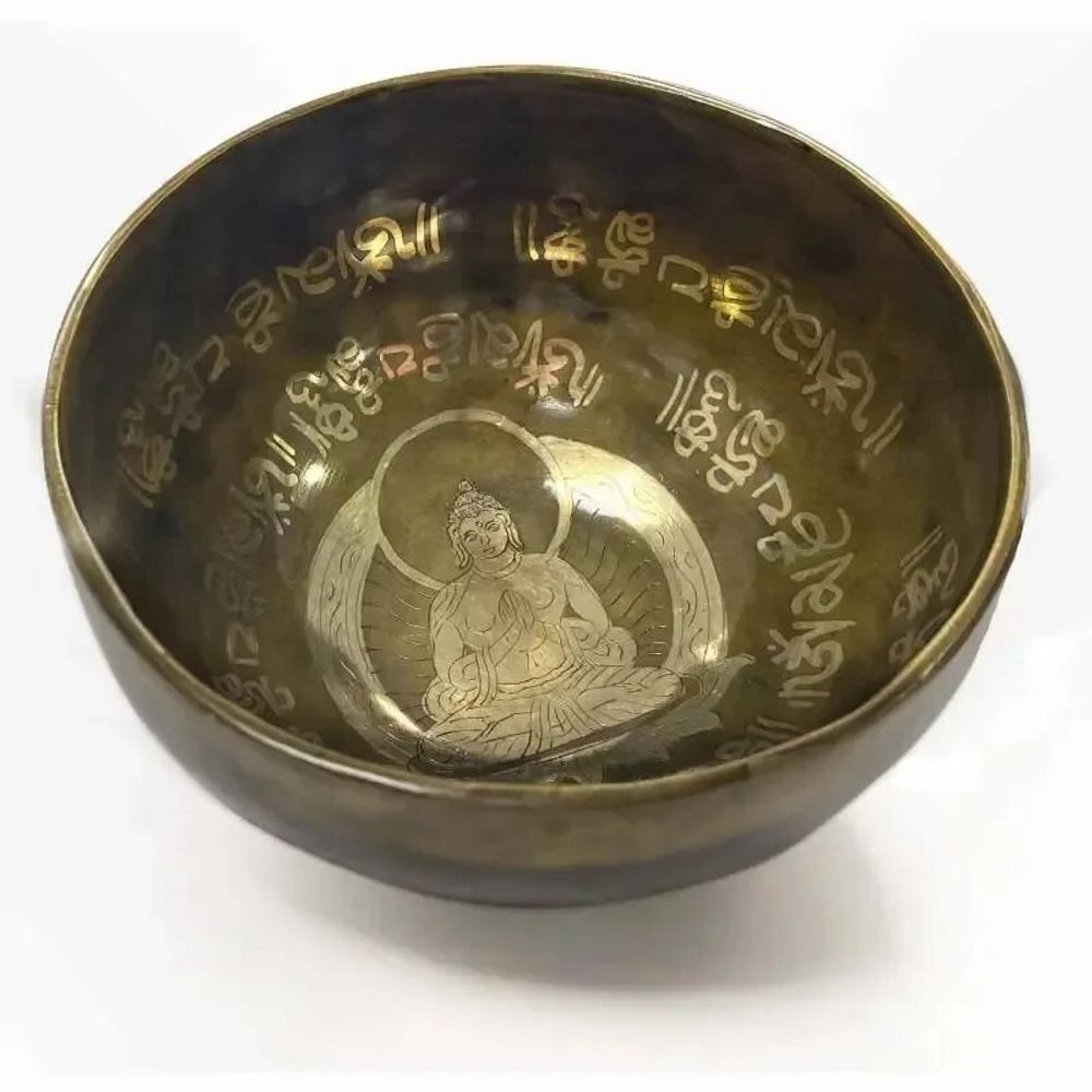 Tasses et mugs - Bol chantant tibétain avec gravures - Buddha - 14cm - ARABESK